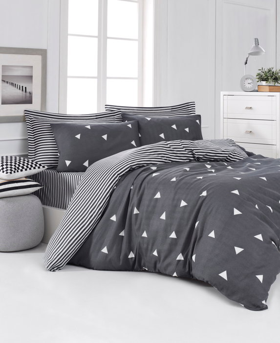 L'essentiel linge de maison Üçgen - Grey L'essentiel linge de maison Üçgen - Grey